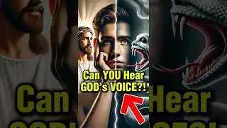 GOD&rsquo;s VOICE vs DEVIL&rsquo;s VOICE?! Be ALERT!😳🙏#jesus #christian #bible #christianshorts #prayer #faith