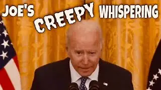 Why are we Whispering? CREEPY WHISPERING JOE BIDEN during a speech this week