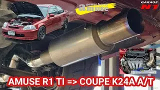 จัดชุดพักกลาง MUGEN + ปลายไทเท Amuse R1 #GarageN1