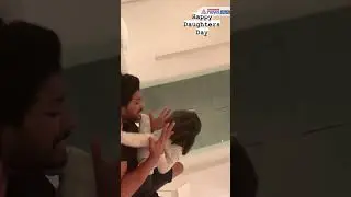 Cute video : Allu Arjun with daughter Allu arha . #shorts