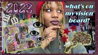 my first vision board! what&rsquo;s on my diy vision board 2023?
