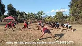 Evening practice ll Army running practice centre heirok ll please support 