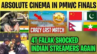 ABSOLUTE CINEMA IN PMWC FINALS 🔥 | Indian Streamers 🇮🇳 Shocked By 4T FALAK 🫣