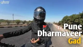 Pune to Dharmaveer Gad | पुणे-धर्मवीरगड 🚩 #chaava #sambhajimaharaj #bikeride #motovlog #motovolgger