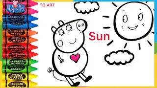 Draw Mummy Pig From Peppa Pig | Sun Drawing Drawing For Kids