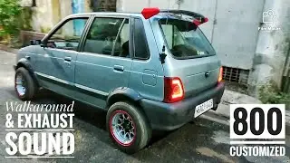 MODIFIED MARUTI 800 | Walkaround | Exhaust Sound | Drive (5 Speed 12 Valve MPFi)