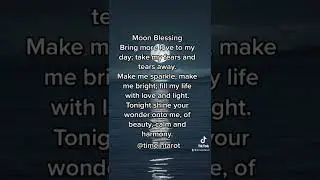Full moon poem. Moon blessing. 🌕 Link In bio to book a reading or mindset coaching session￼.