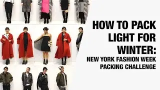 How to Pack Light for Winter - New York Winter Packing Challenge | Chictopia