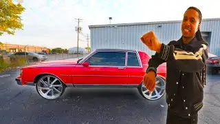 FIRST DRIVE IN MY 1986 BOX CHEVY LANDAU ON 26s