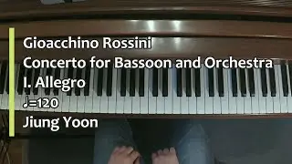 Piano Part- Rossini, Concerto for Bassoon and Orchestra, I. Allegro, ♩=120