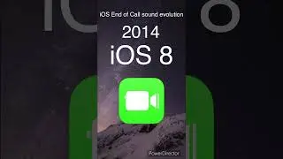iOS End of call sound evolution #ios #iosshorts