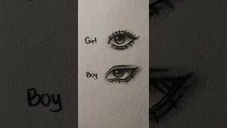 How to draw eye's Boy&Girl Tutorial ✏️ #drawing #tutorial #howtodraw #eyes #art #sketch #fypシ