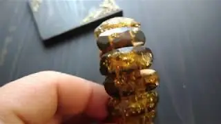 Amber bracelet with genuine baltic amber