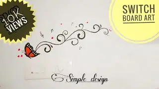 DIY  | Butterfly switch board art | Easy way of painting | home decoration idea | Wall art tutorial