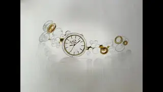 Watch art with pencil colors | How to paint wrist watch  #LuminousArt #painting #watch