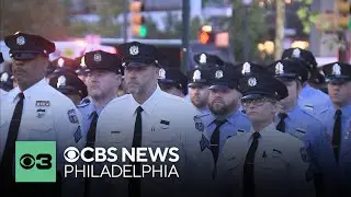 Funeral procession for fallen Officer Jaime Roman passes through streets of Philadelphia