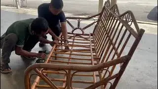 Restoring Rattan Step-by-Step Guide to Repairing Your Beloved Rattan Sofa Mentenen Kerusi Rotan Lama