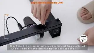 How to Assemble ErGear EGESD21B Electric Standing Desk with Storage Pocket?