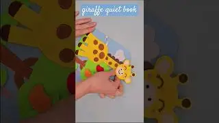 Create a Fun Giraffe Quiet Book Page! 🦒 Step-by-Step Tutorial with Pattern