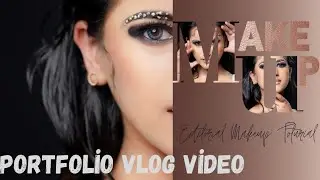 Editorial makeup vlog video|portfolio vlog video|editorial makeup Toturial| Classic nude makeup #mua