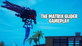 Fortnite SENTINEL glider EARLY GAMEPLAY! (The Matrix Glider).