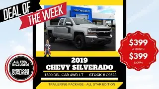 $399 Down $399/Month For EVERYONE! 2019 Silverado 1500 March Lease Blowout!