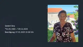 Beerdigung Sina Gedert