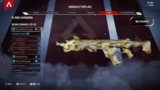 Apex Legends R301 The Golden Rampage Reactive Legendary Skin Showcase First & Third Person View