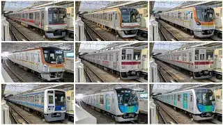 【発車シーン集】日曜朝の東急東横線 菊名駅  5050系・東京メトロ10000系・東京メトロ17000系・東武9000系・東武9050型・西武6000系・西武40000系2023年6月
