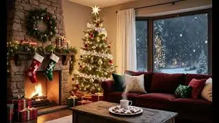 Cozy Christmas Music 🎄 Warm Living Room Ambience | Relaxing Holiday Background