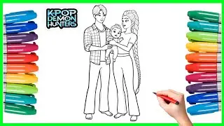 Drawing and Coloring - KPop Demon Hunters Rumi and Jinu - Fan Art