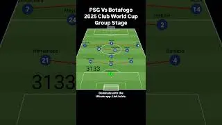 PSG Vs Botafogo 2025 Club World Cup Group Stage #soccer #tactics