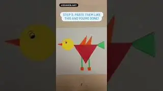 Cutting and Pasting Activity: Making a Geometric Bird | CHECK CHANNEL FOR TUTORIAL!!