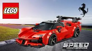 LEGO Speed Champions 77254 Ferrari SF 90 XX Stradale Unboxing and Speed Build