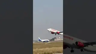 SpiceJet takeOff 🛫 | Boeing-737 | #shorts #trending #viralshorts #aviation #spicejet #boeing