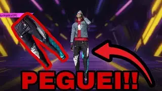 💎PEGUEI A CAL&Ccedil;A ANGELICAL AZUL NO FREE FIRE COM 4 GIROS NO TOKEN ROYALE DO FREE FIRE!!