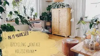 DIY - Upcycling Vintage Holzschrank