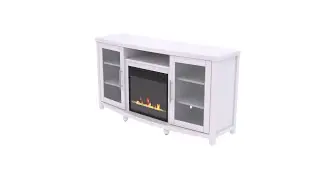ClassicFlame White Rossville TV Stand from Twin Star International