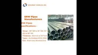 Seamless Pipes | ERW Pipes | U-tubes - Shashwat Stainless Inc