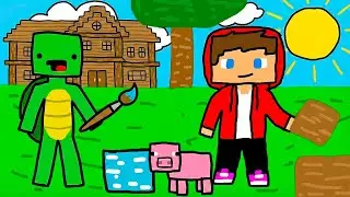 Why did JJ and Mikey become Drawn in Minecraft? Maizen