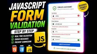 JavaScript Form Validation Tutorial | Build a Login Form from Scratch