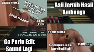 Hasil Live Record Sound Card V8 Plus dengan Audio Jack Converter