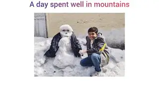 We did snow fight in Murree|A beautiful day spent with family |experienced chairlift.