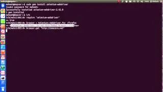 Selenium Ruby Webdriver Tutorial