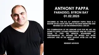 ANTHONY PAPPA (Australia) @ Paradiso, Byron Bay 01.02.2025