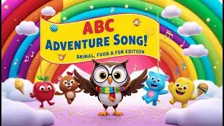 ABC Adventure Song 🌈 | Animal, Food & Fun Alphabet Song for Kids | Learn ABCs with Smarty Owl!