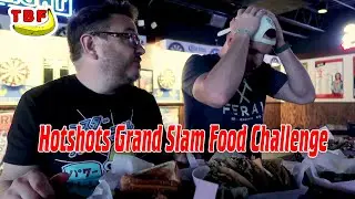 Hotshots Grand Slam Food Challenge | Large Pizza, 8 Wings, 6 Tacos, 1 Burger, 37 Tots 30 Minutes