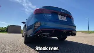 2022 Kia Forte GT | Stock Exhaust VS Muffler Delete | 4K