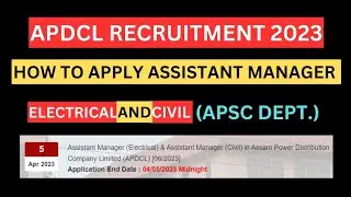 How to Apply Assistant Manager Electrical and Assistant Manager Civil Online 2023 @getupdatedrm