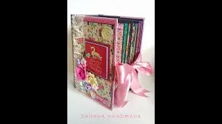 Once upon a time princess echo park scrapbook mini album, baby girl mini album